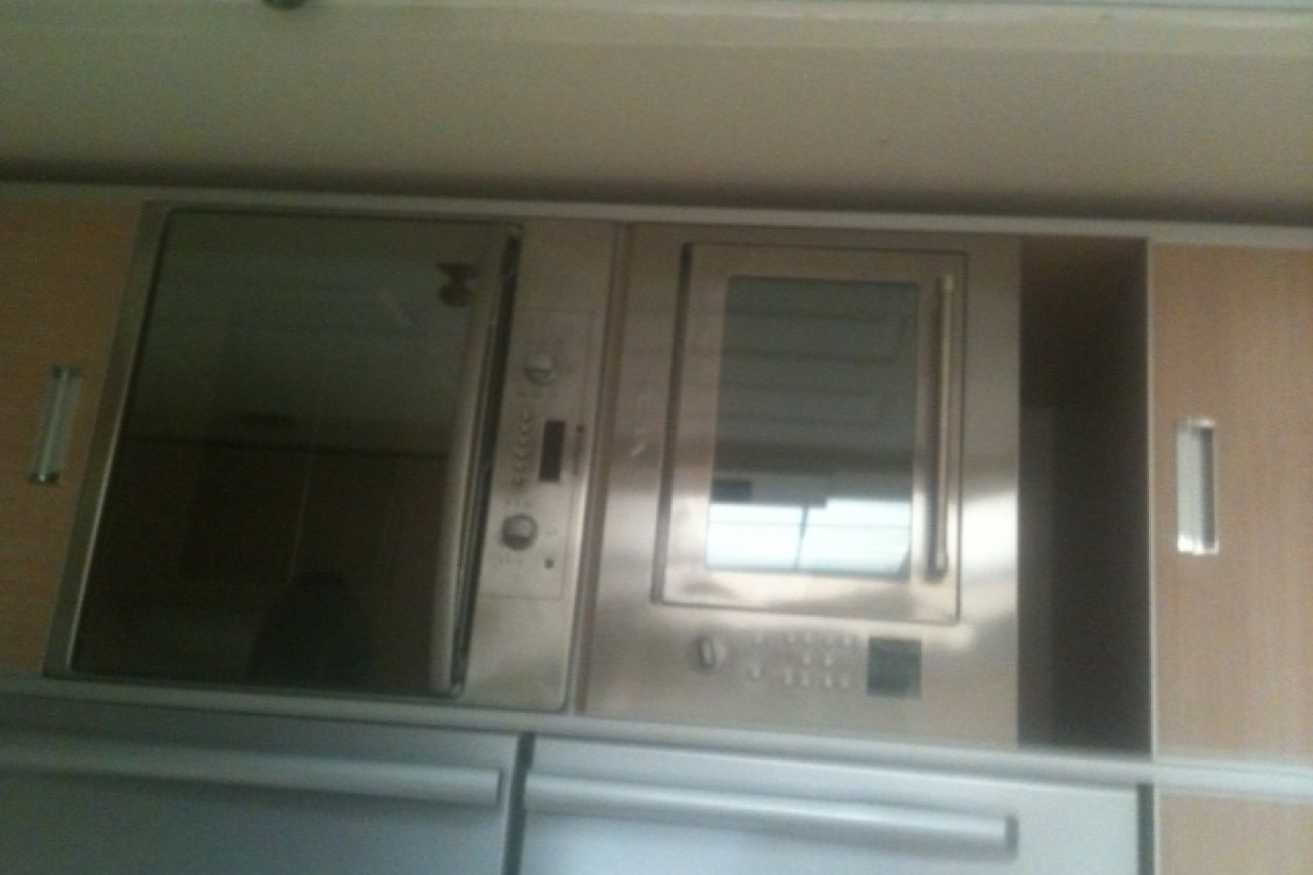 microwave and oven